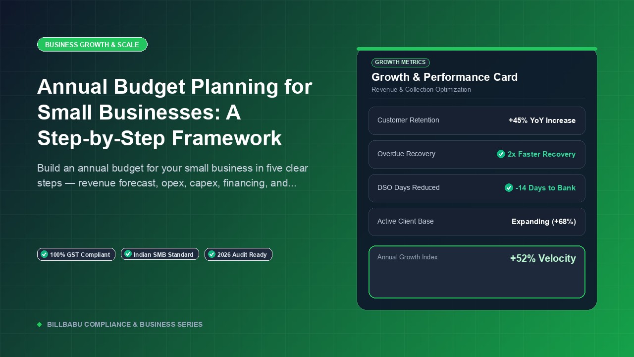 Annual Budget Planning for Small Businesses: A Step-by-Step Framework