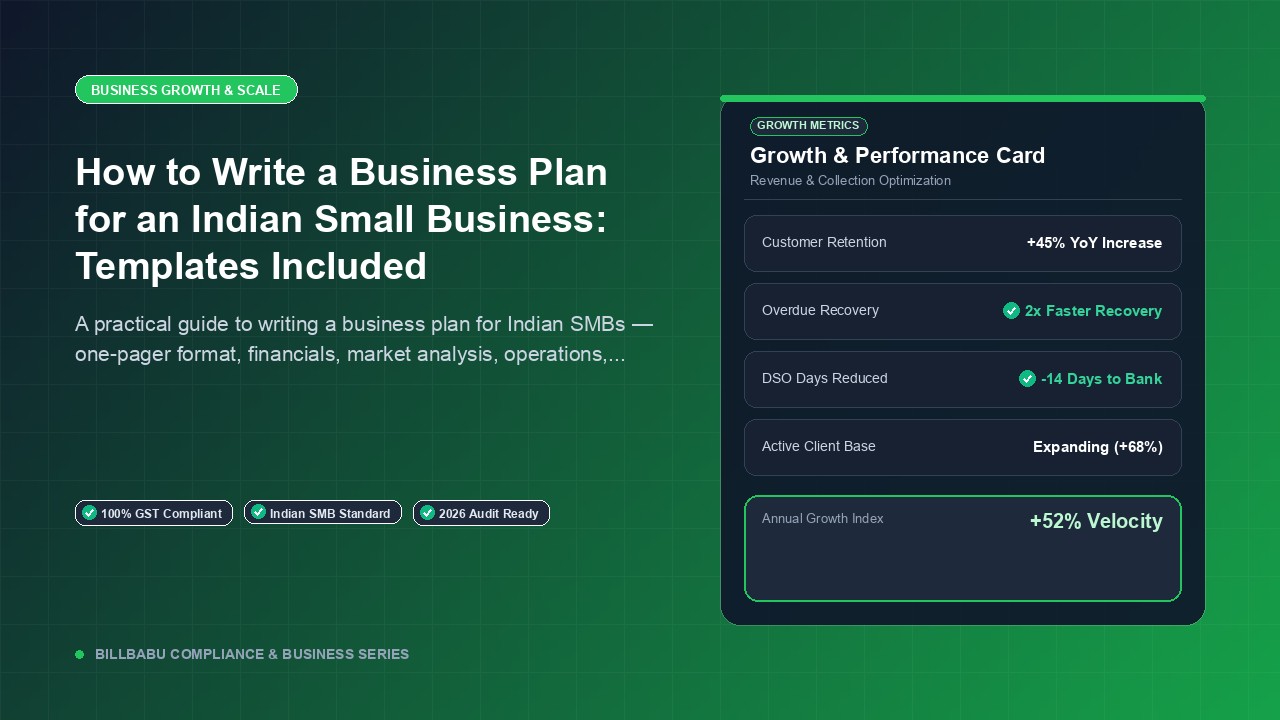 How to Write a Business Plan for an Indian Small Business: Templates Included