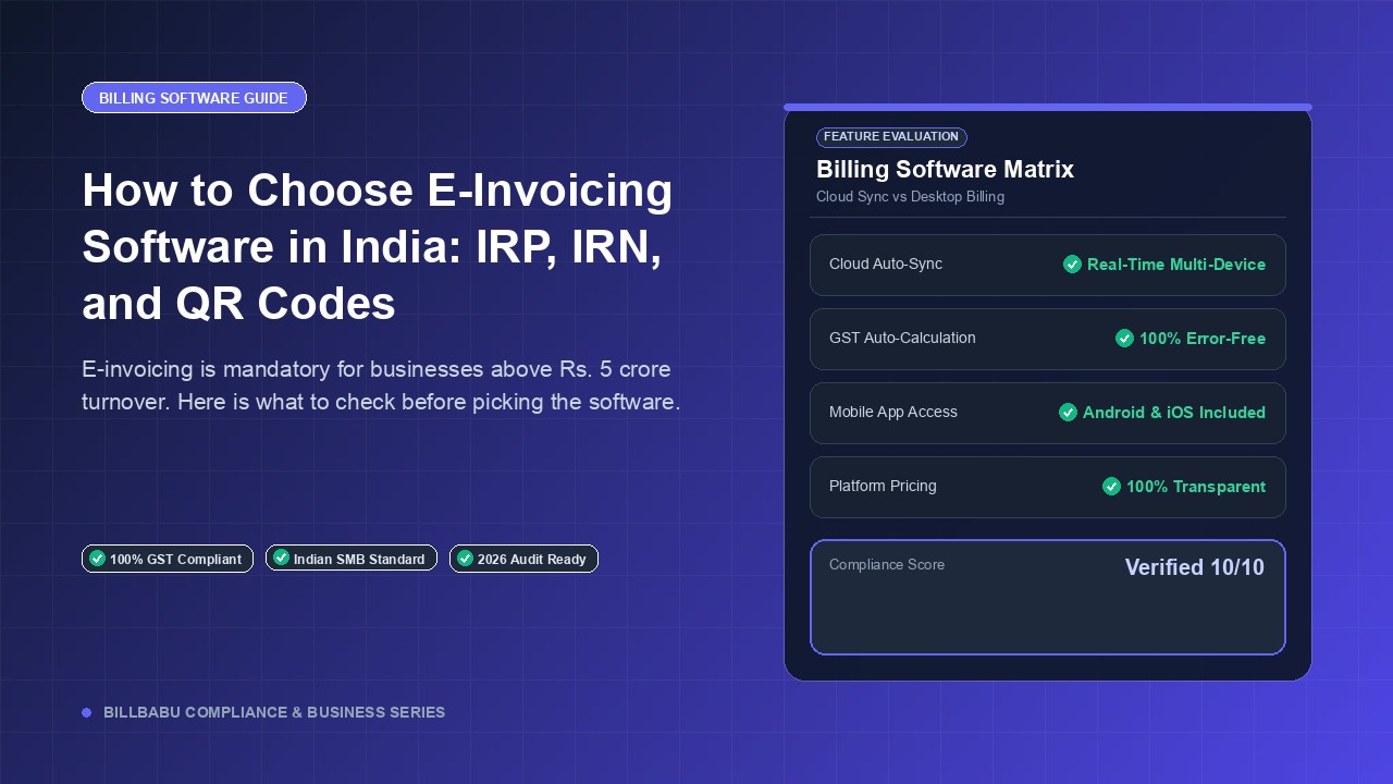 How to Choose E-Invoicing Software in India: IRP, IRN, and QR Codes