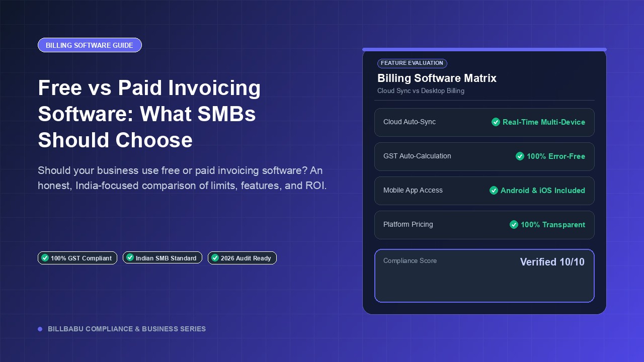 Free vs Paid Billing Software: What You Actually Get