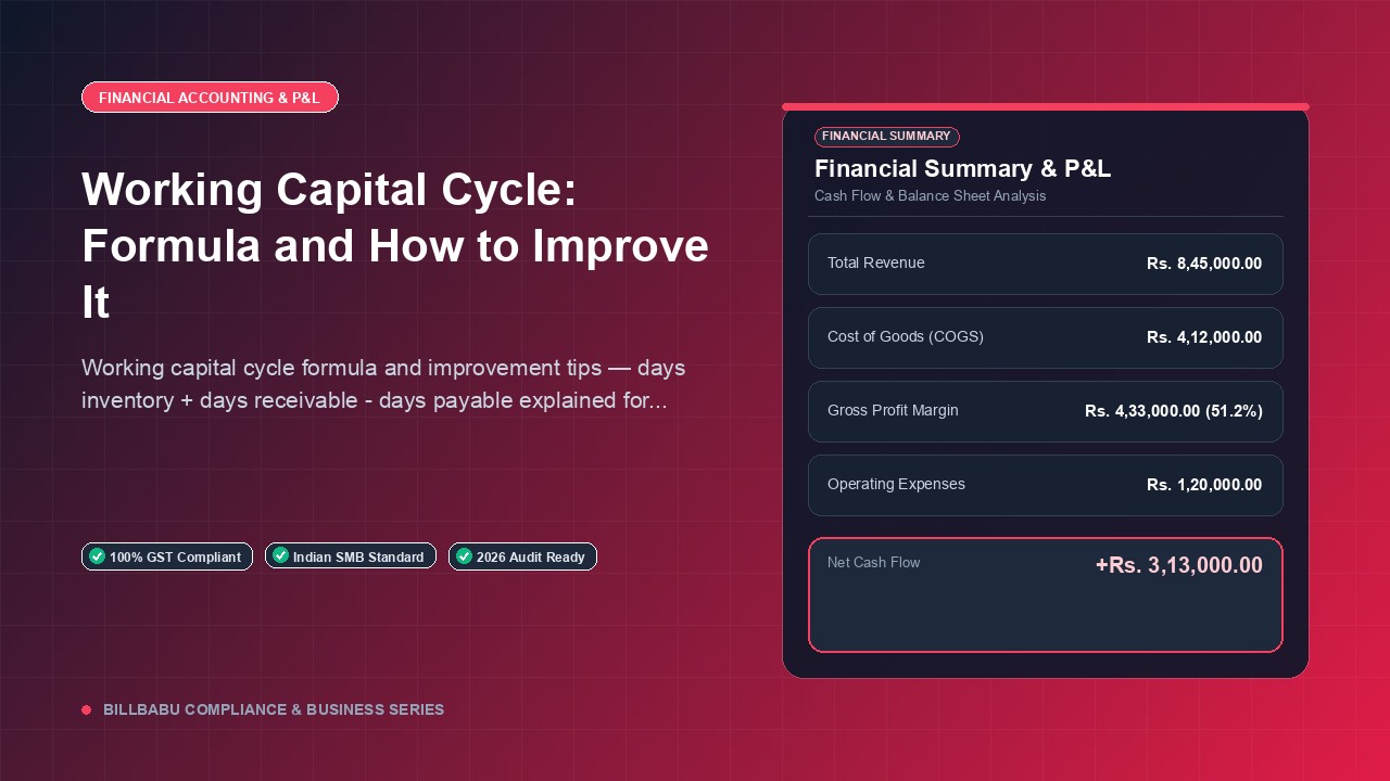 Working Capital Cycle: Formula and How to Improve It